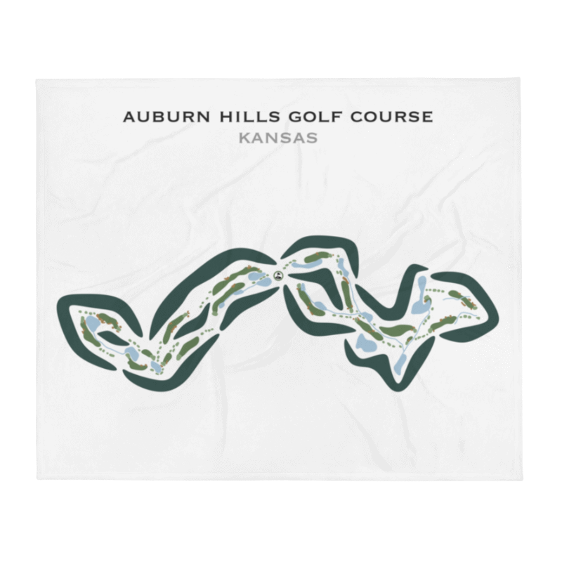 Auburn Hills Golf Course, Kansas - Printed Golf Courses