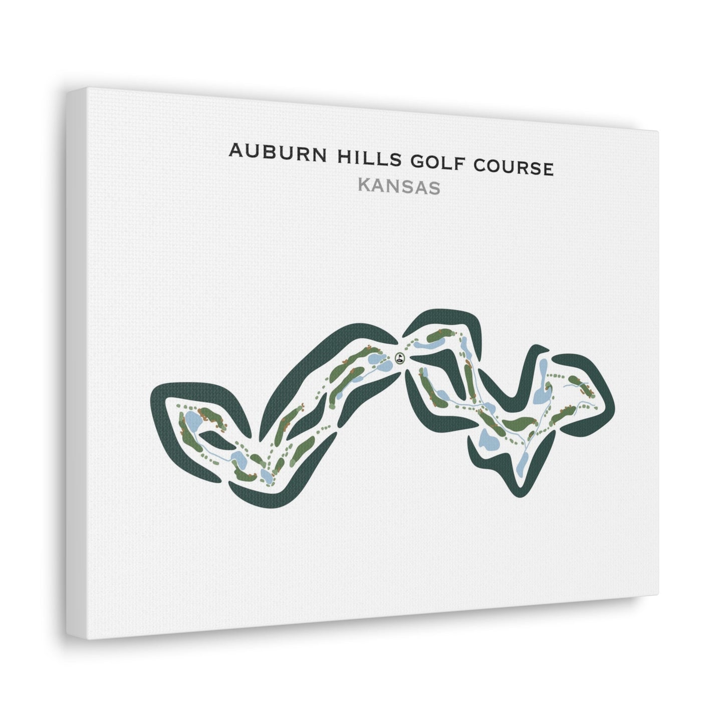 Auburn Hills Golf Course, Kansas - Printed Golf Courses
