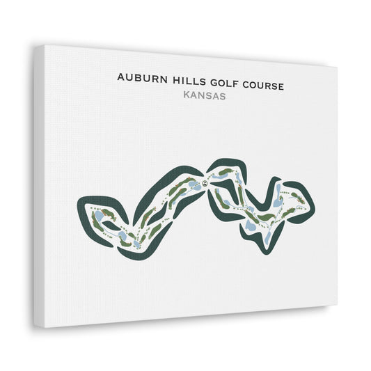 Auburn Hills Golf Course, Kansas - Printed Golf Courses