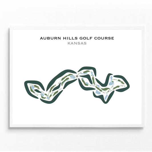Auburn Hills Golf Course, Kansas - Printed Golf Courses