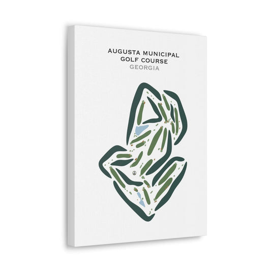 Augusta Municipal Golf Course, Georgia - Printed Golf Courses