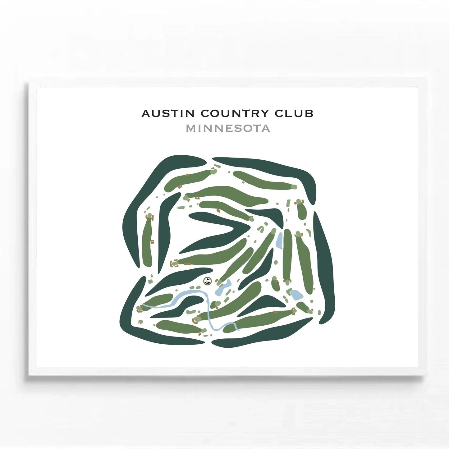 Austin Country Club, Minnesota - Printed Golf Courses