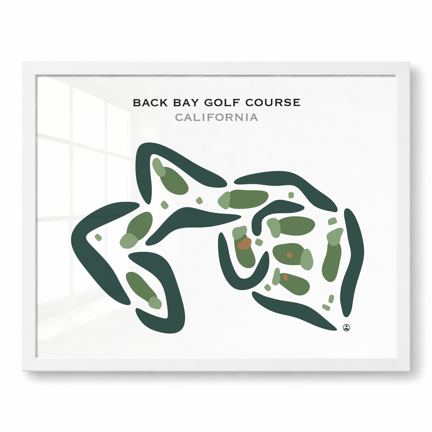 Back Bay Golf Course, California - Printed Golf Courses