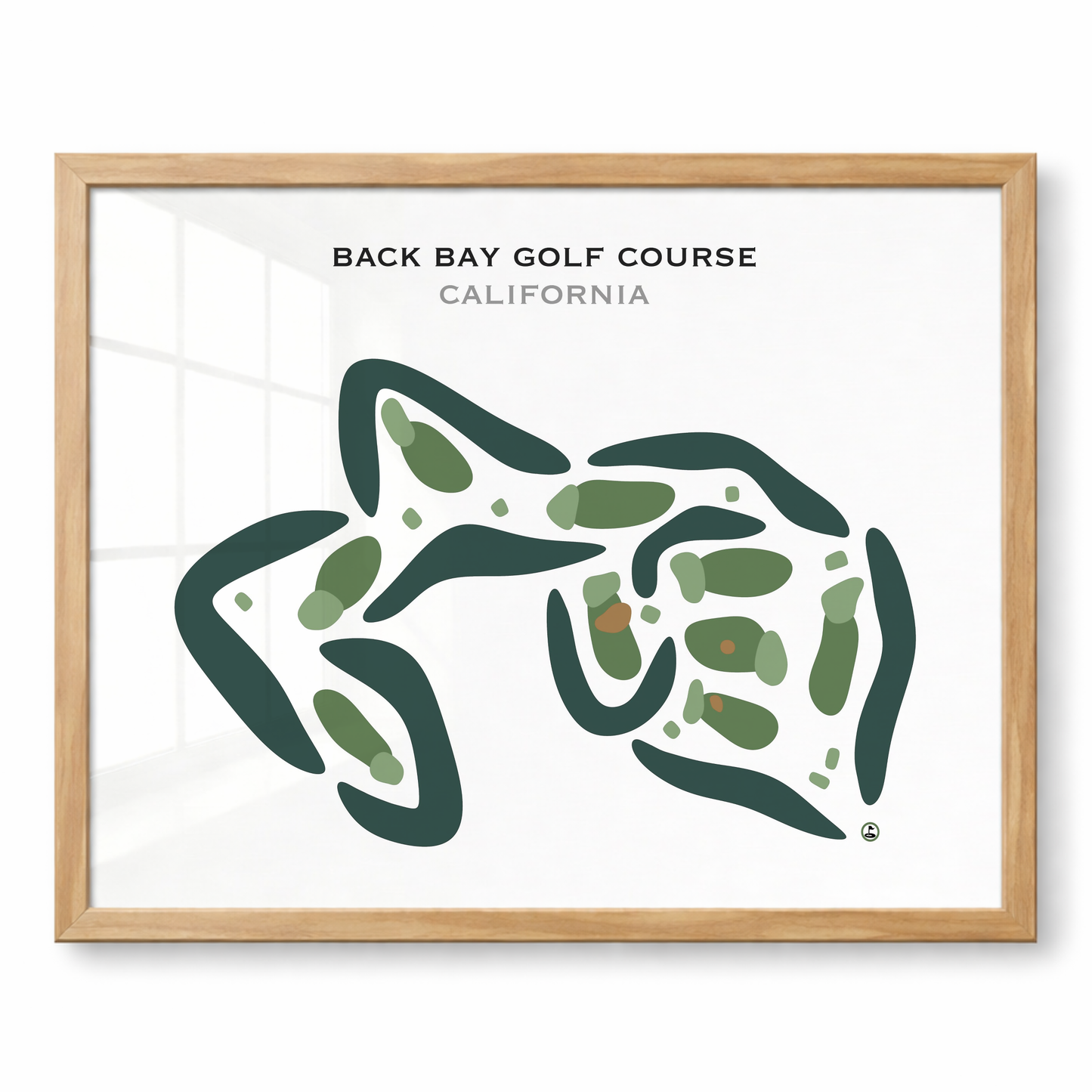 Back Bay Golf Course, California - Printed Golf Courses