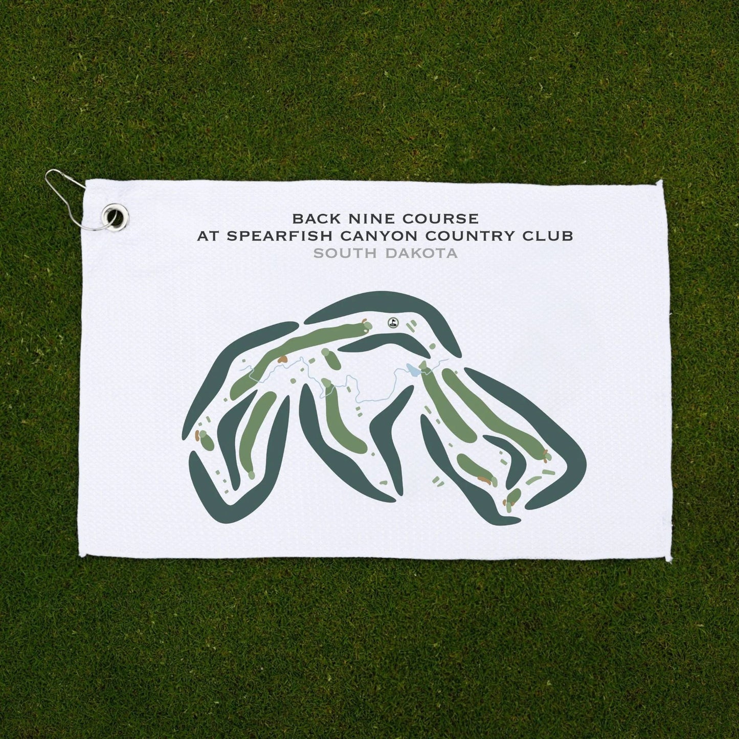 Back Nine Course at Spearfish Canyon Country Club, South Dakota - Printed Golf Courses
