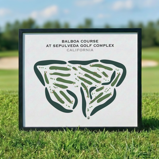 Balboa Course at Sepulveda Golf Complex, California - Printed Golf Courses