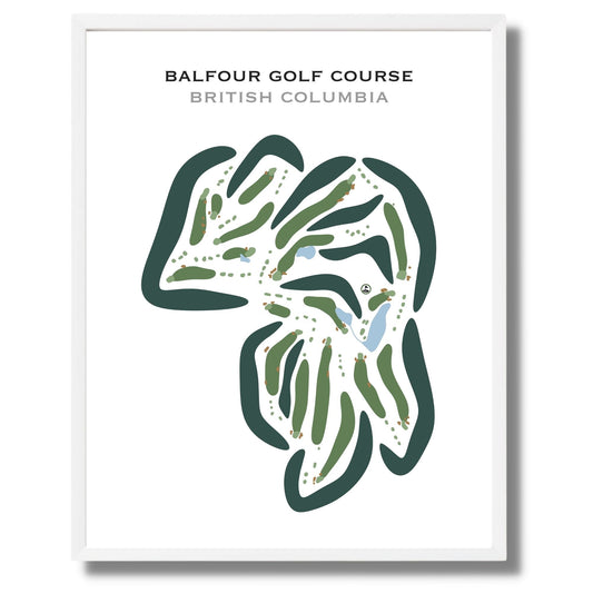 Balfour Golf Course, British Columbia, Canada - Printed Golf Courses