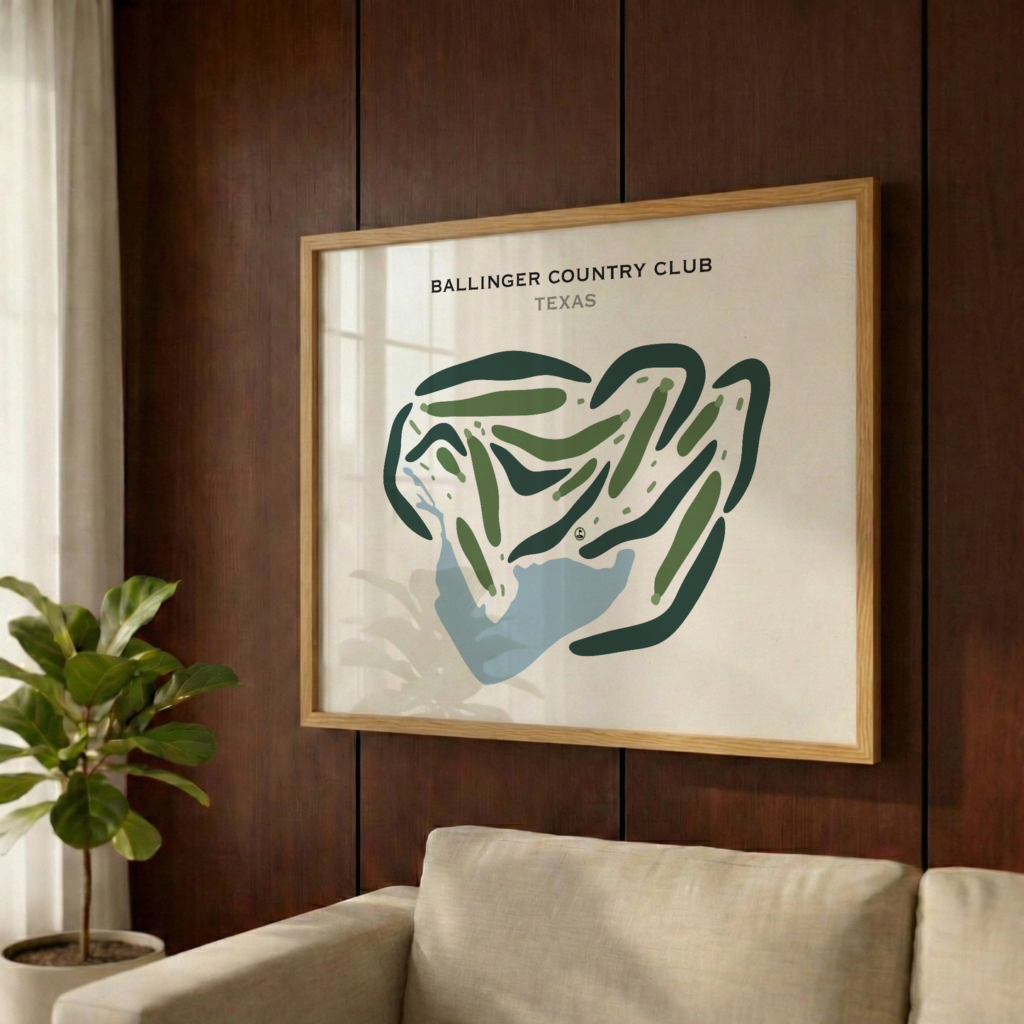 Ballinger Country Club, Texas - Printed Golf Courses
