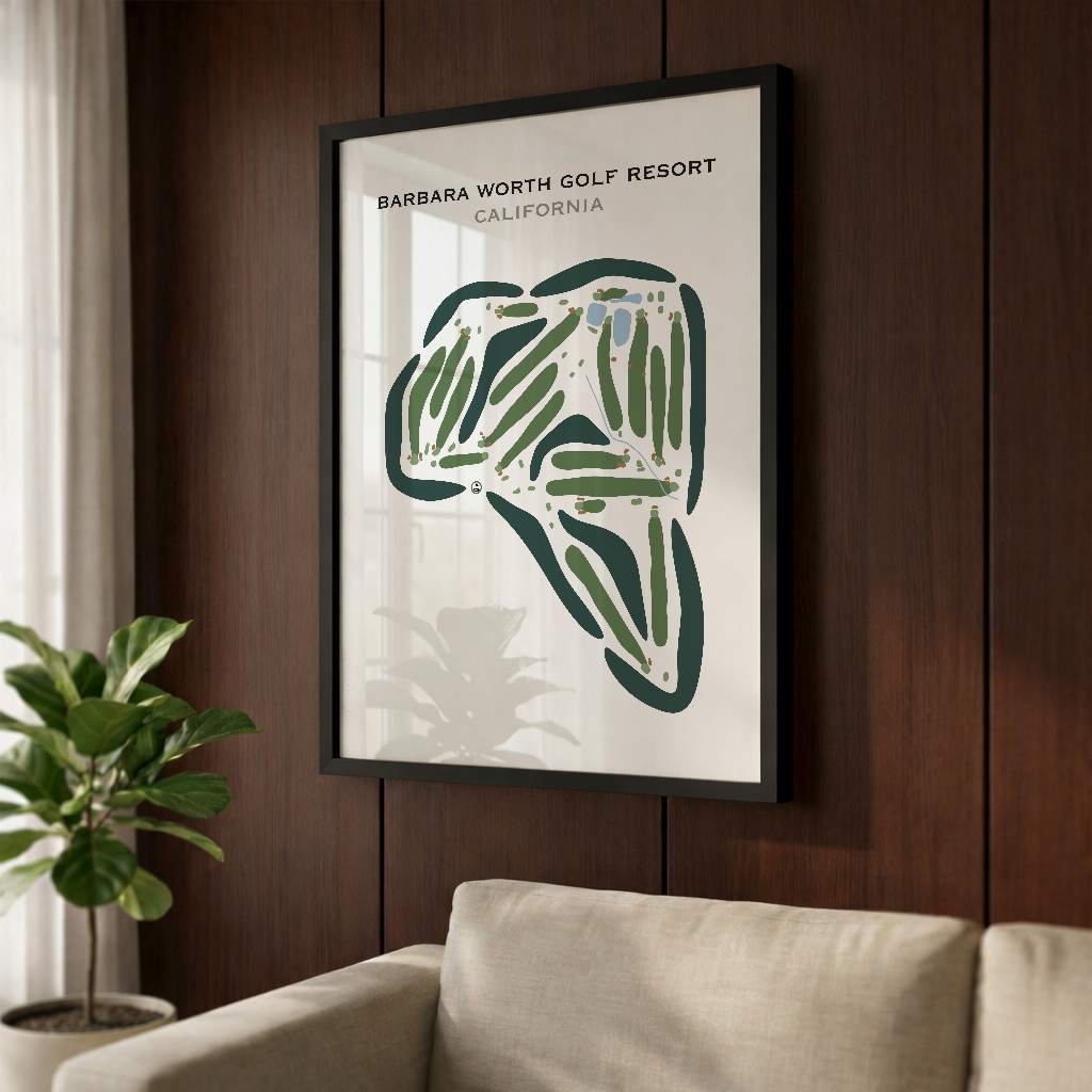 Barbara Worth Golf Resort, California - Printed Golf Courses