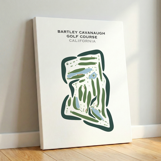 Bartley Cavanaugh Golf Course, California - Printed Golf Courses