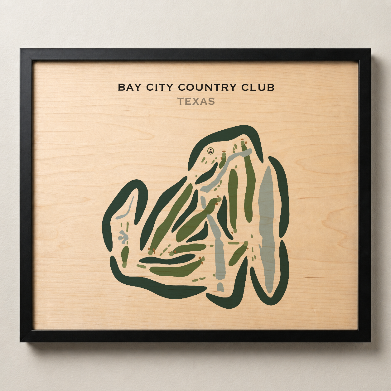 Bay City Country Club, Texas - Printed Golf Courses