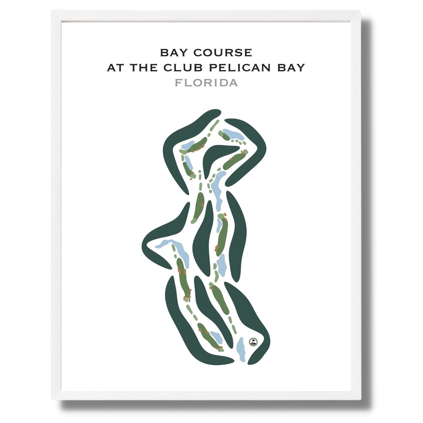 Bay Course at The Club Pelican Bay, Florida - Printed Golf Courses