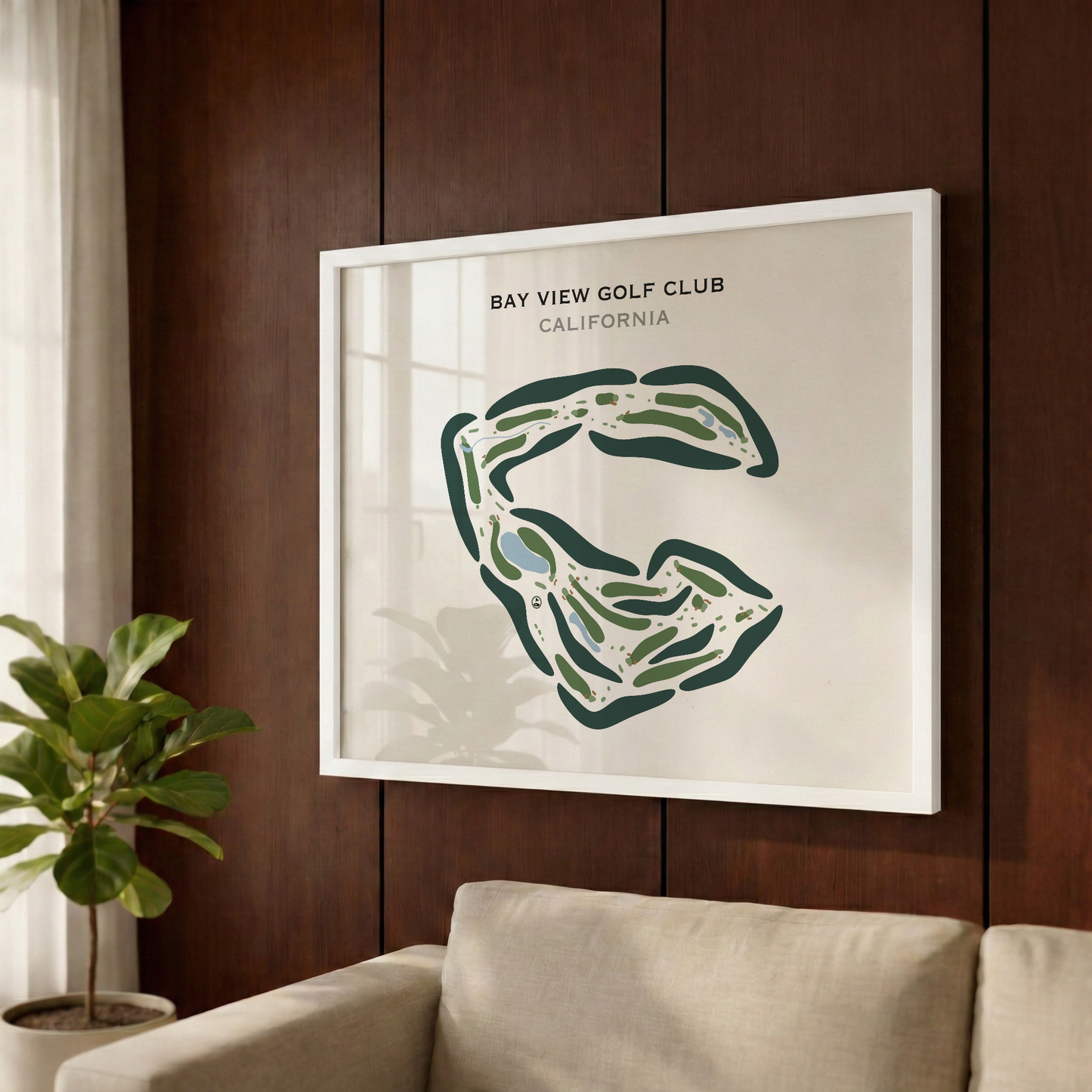 Bay View Golf Club, California - Printed Golf Courses