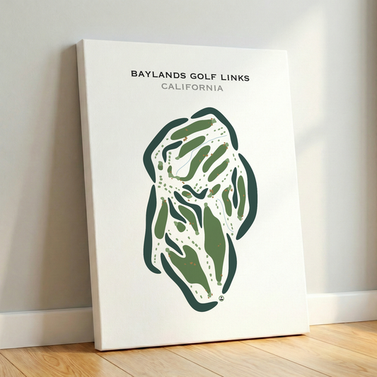 Baylands Golf Links, California - Printed Golf Courses
