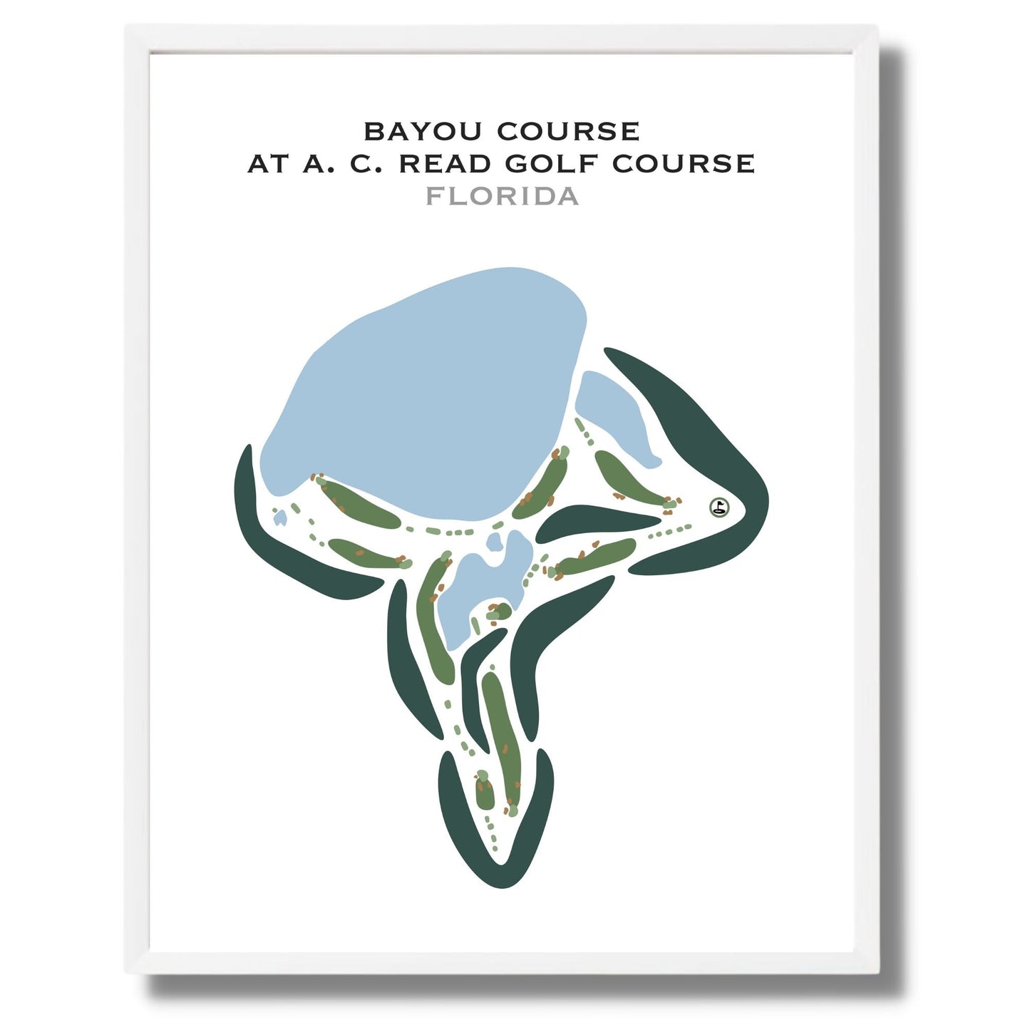 Bayou Course at A. C. Read Golf Course, Florida - Printed Golf Courses