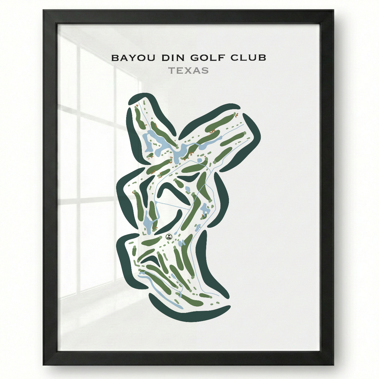 Bayou Din Golf Club, Texas - Printed Golf Courses