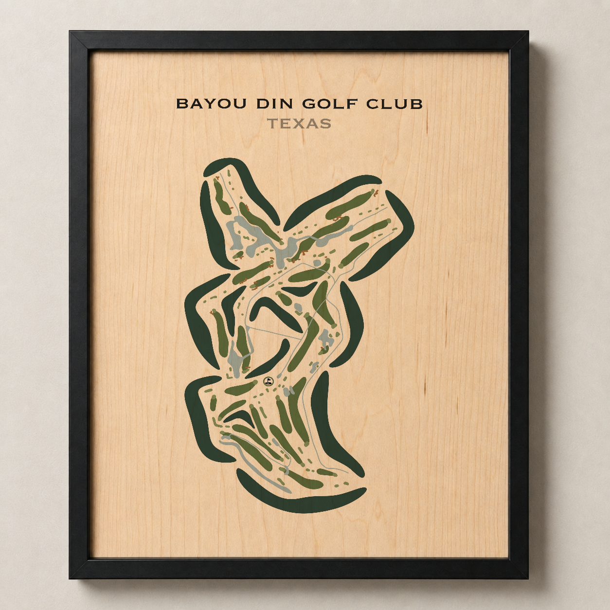 Bayou Din Golf Club, Texas - Printed Golf Courses