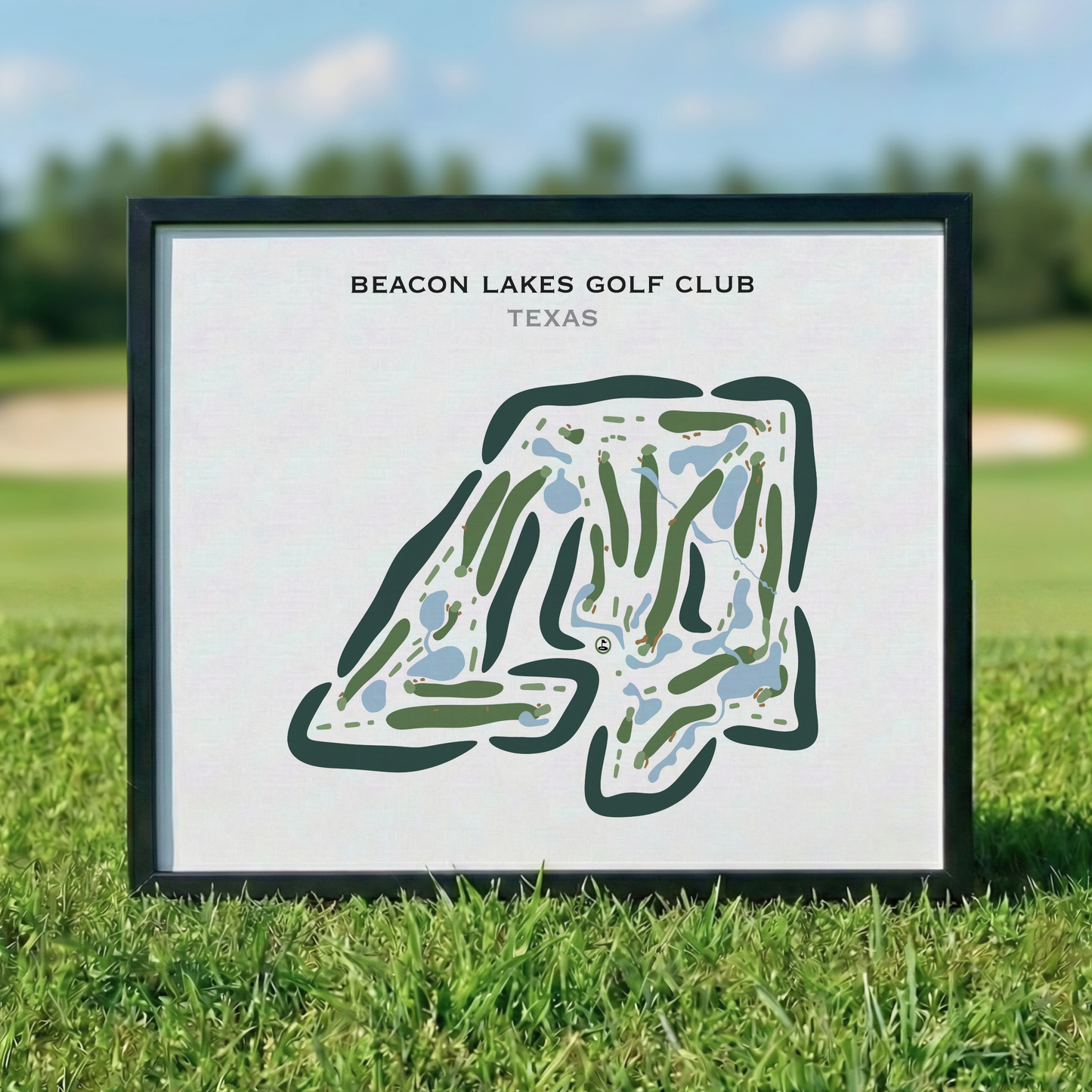 Beacon Lakes Golf Club, Texas - Printed Golf Courses