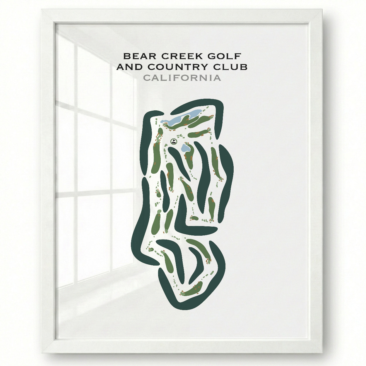 Bear Creek Golf & Country Club, California - Printed Golf Courses