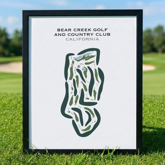 Bear Creek Golf & Country Club, California - Printed Golf Courses