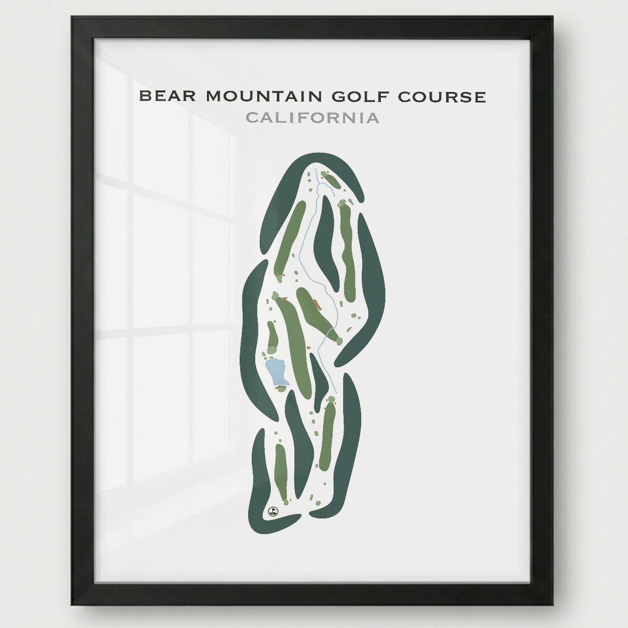 Bear Mountain Golf Course, California - Printed Golf Courses