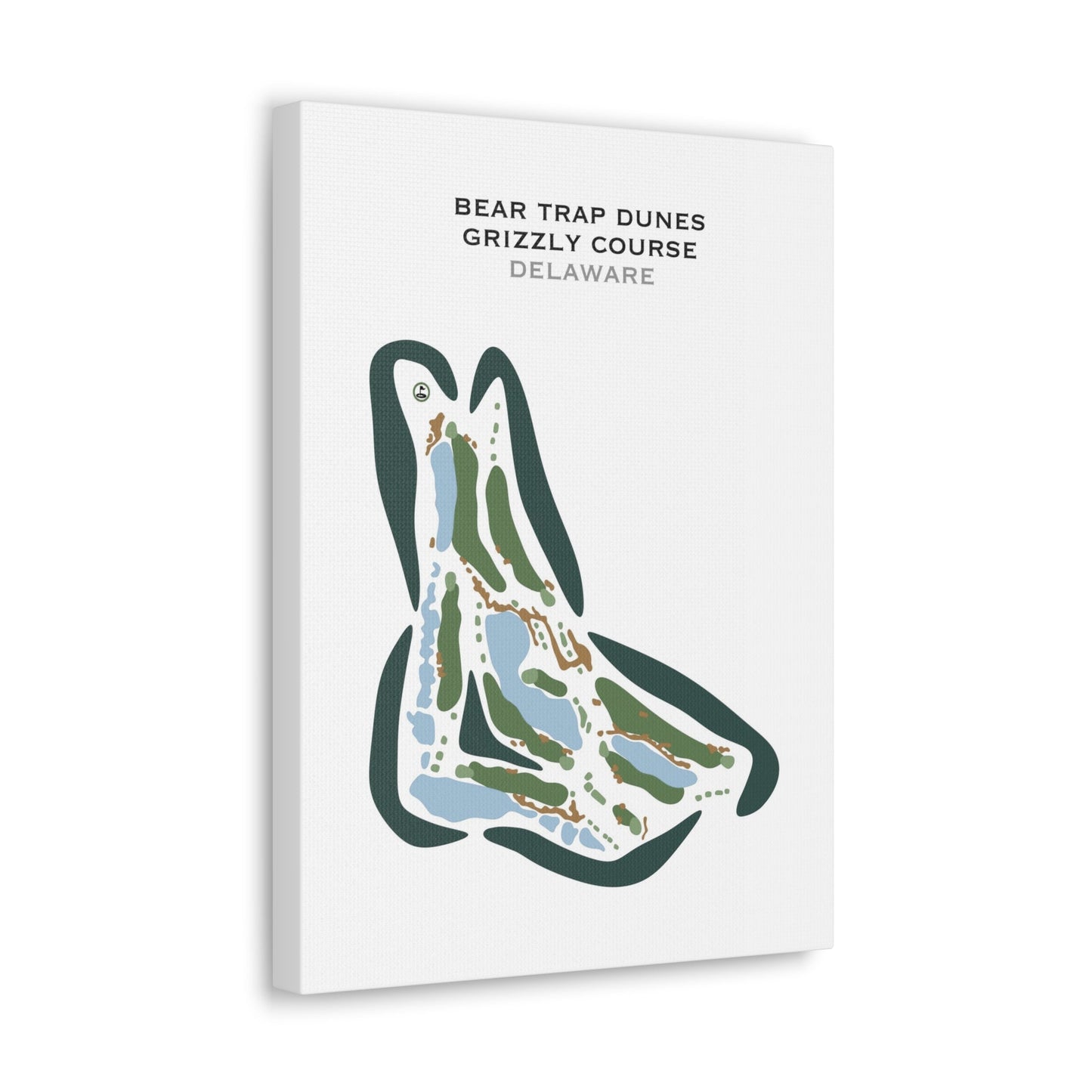 Bear Trap Dunes, Grizzly Course, Delaware - Printed Golf Courses