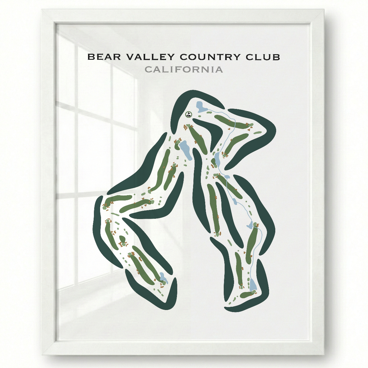 Bear Valley Country Club, California - Printed Golf Courses