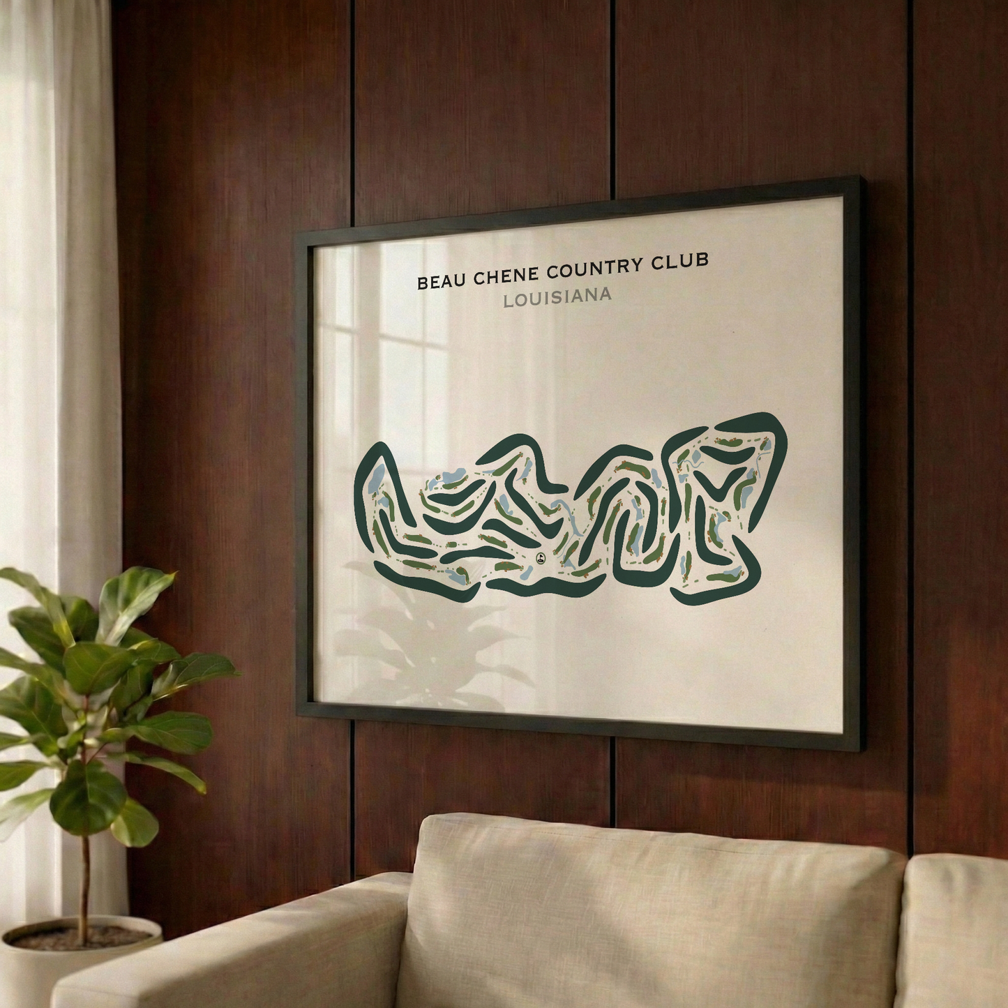 Beau Chene Country Club, Louisiana - Printed Golf Courses