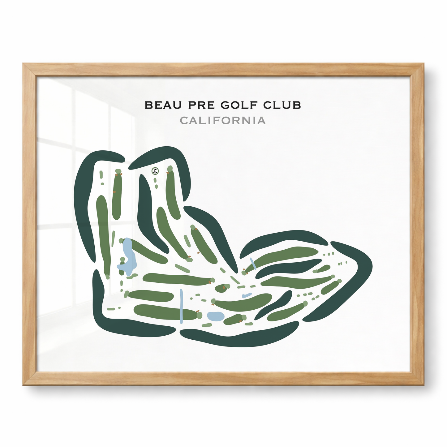 Beau Pre Golf Club, California - Printed Golf Courses