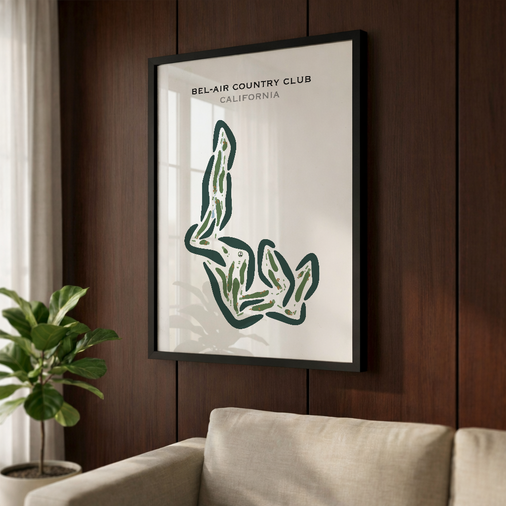 Bel-Air Country Club, California - Printed Golf Courses