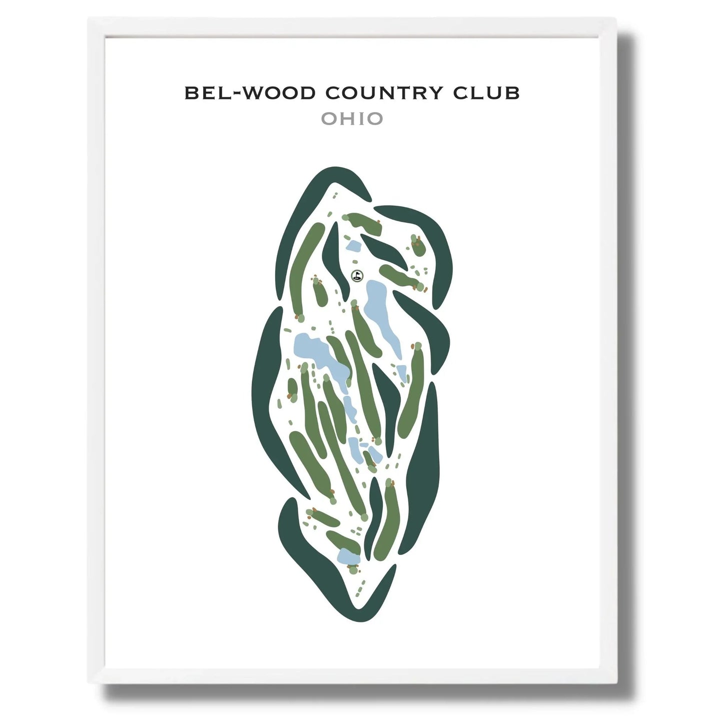 Bel-Wood Country Club, Ohio - Printed Golf Courses