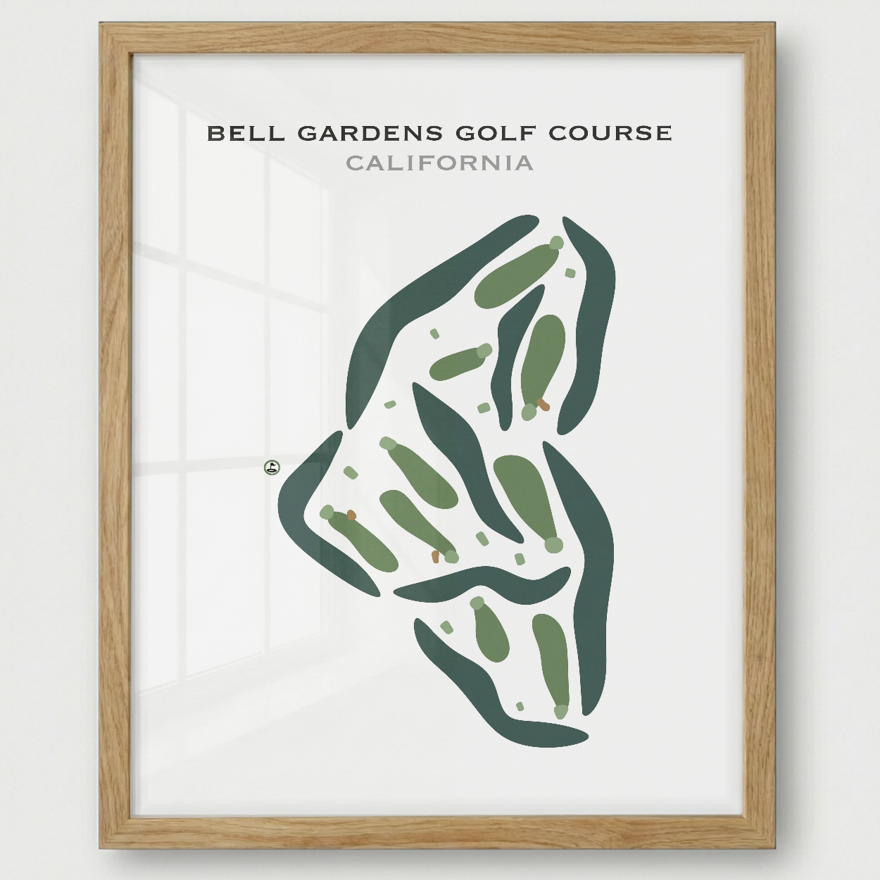Bell Gardens Golf Course, California - Printed Golf Courses