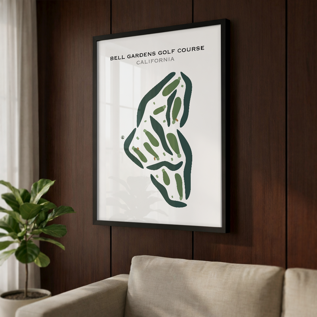 Bell Gardens Golf Course, California - Printed Golf Courses
