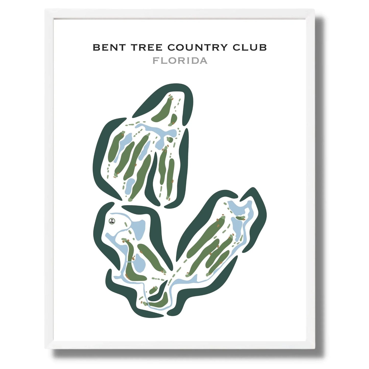 Bent Tree Country Club, Florida - Printed Golf Courses