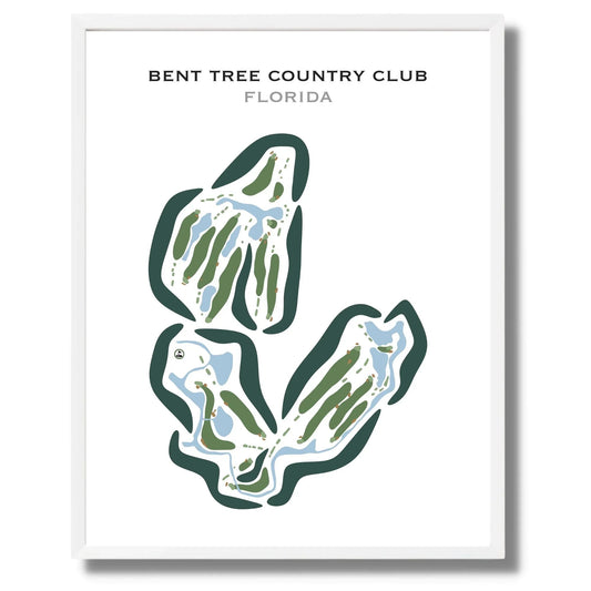 Bent Tree Country Club, Florida - Printed Golf Courses