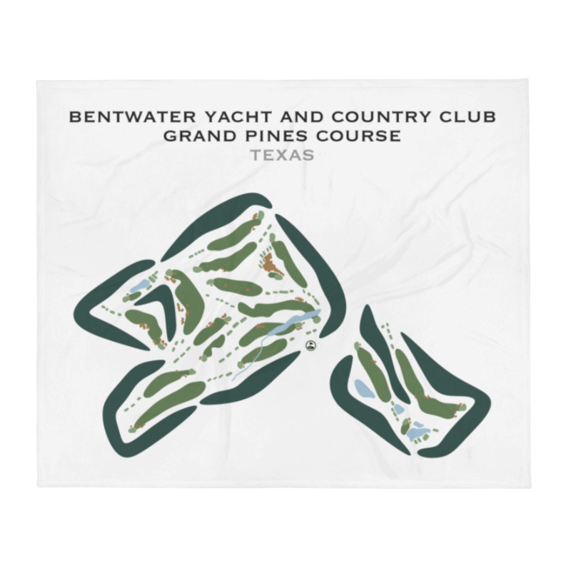 Bentwater Yacht & Country Club - Grand Pines Course, Texas - Printed Golf Courses