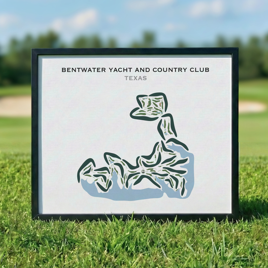 Bentwater Yacht and Country Club, Texas - Printed Golf Courses