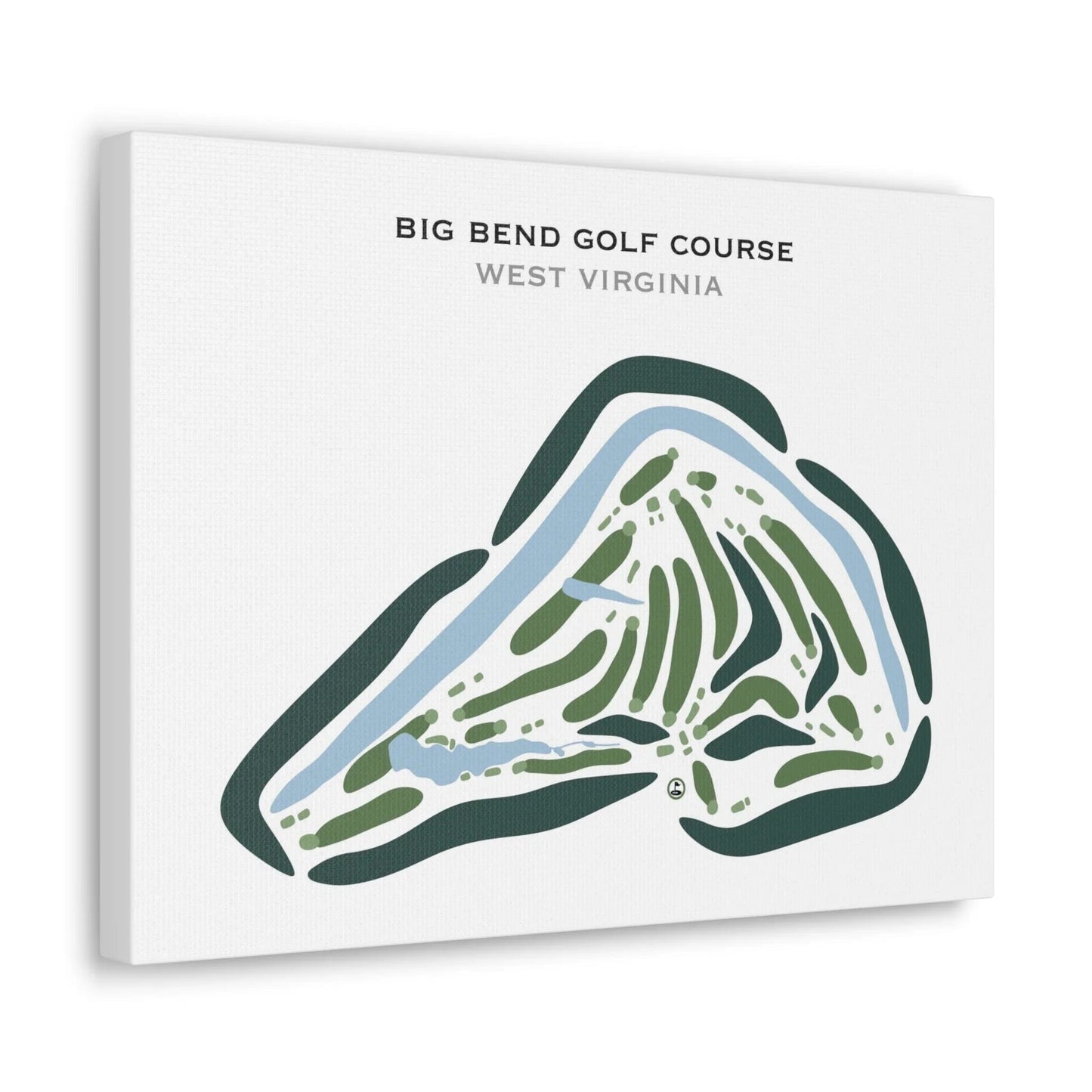 Big Bend Golf Course, West Virginia - Printed Golf Courses