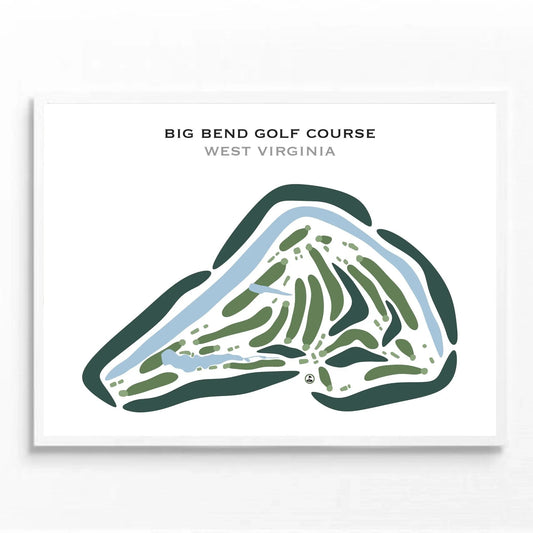 Big Bend Golf Course, West Virginia - Printed Golf Courses