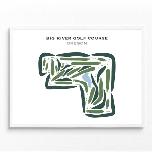 Big River Golf Course, Oregon - Printed Golf Courses