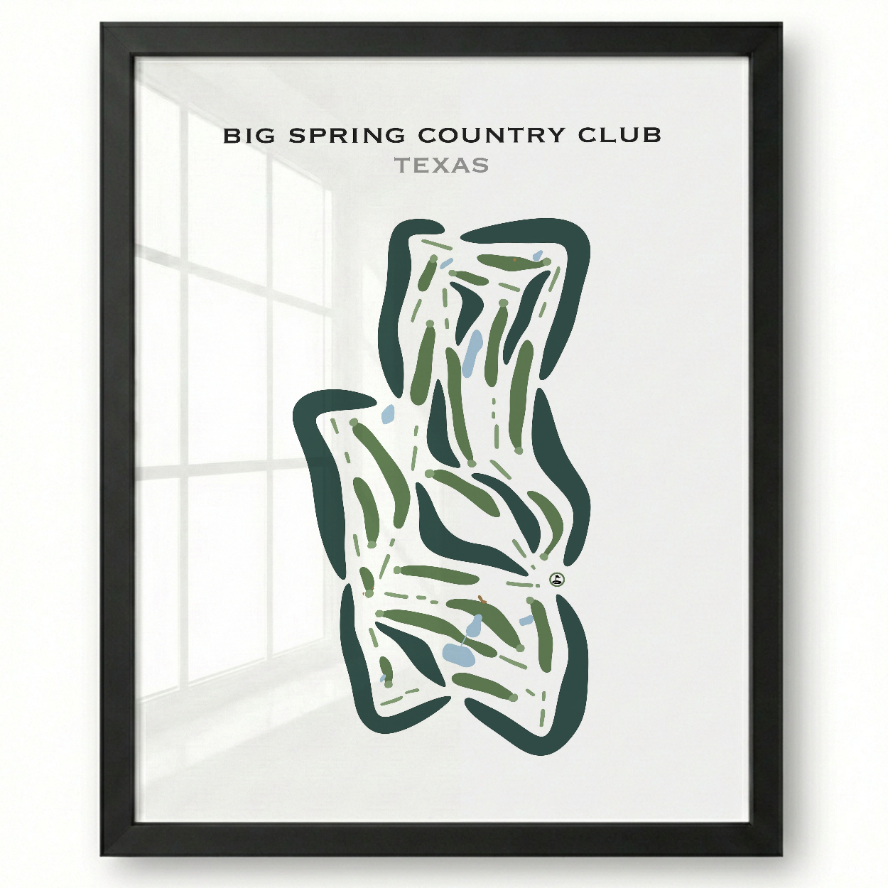 Big Spring Country Club, Texas - Printed Golf Courses