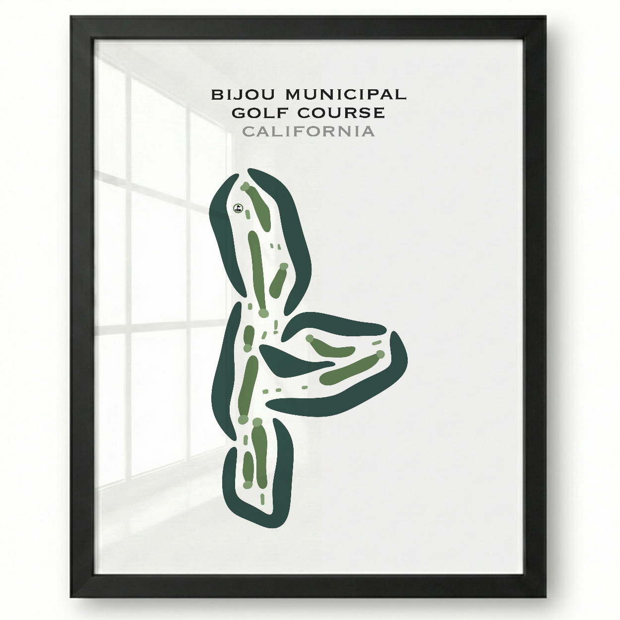 Bijou Municipal Golf Course, California - Printed Golf Courses