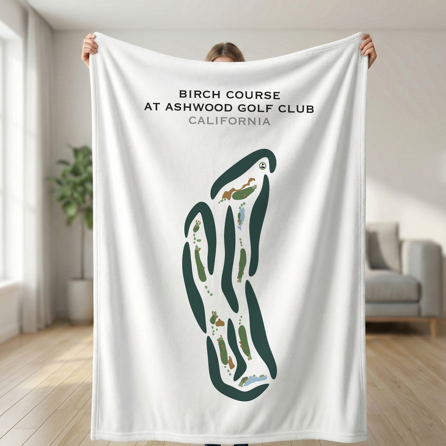 Birch Course at Ashwood Golf Club, California - Printed Golf Courses