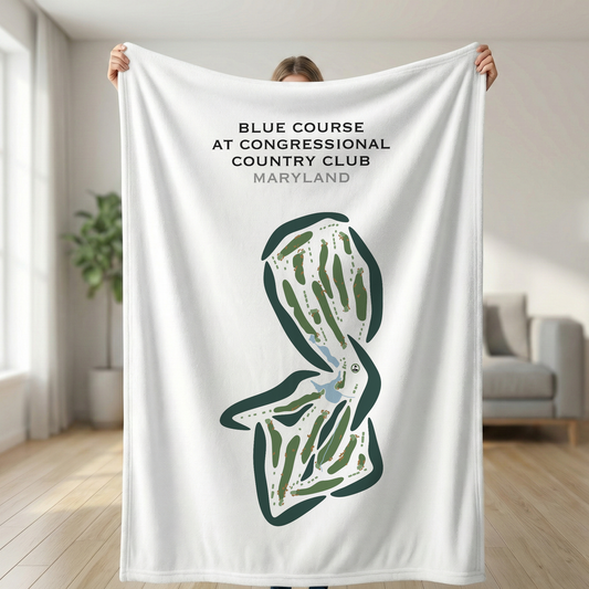 Blue Course at Congressional Country Club, Maryland - Printed Golf Courses