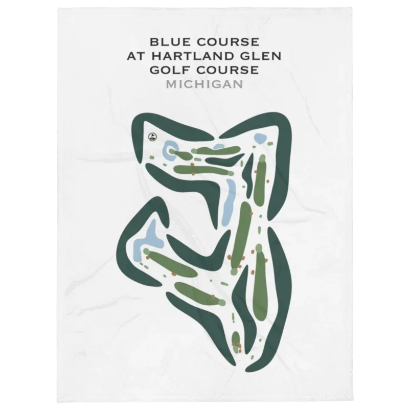 Blue Course at Hartland Glen Golf Course, Michigan - Printed Golf Courses