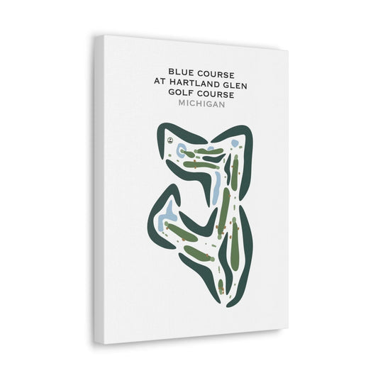 Blue Course at Hartland Glen Golf Course, Michigan - Printed Golf Courses