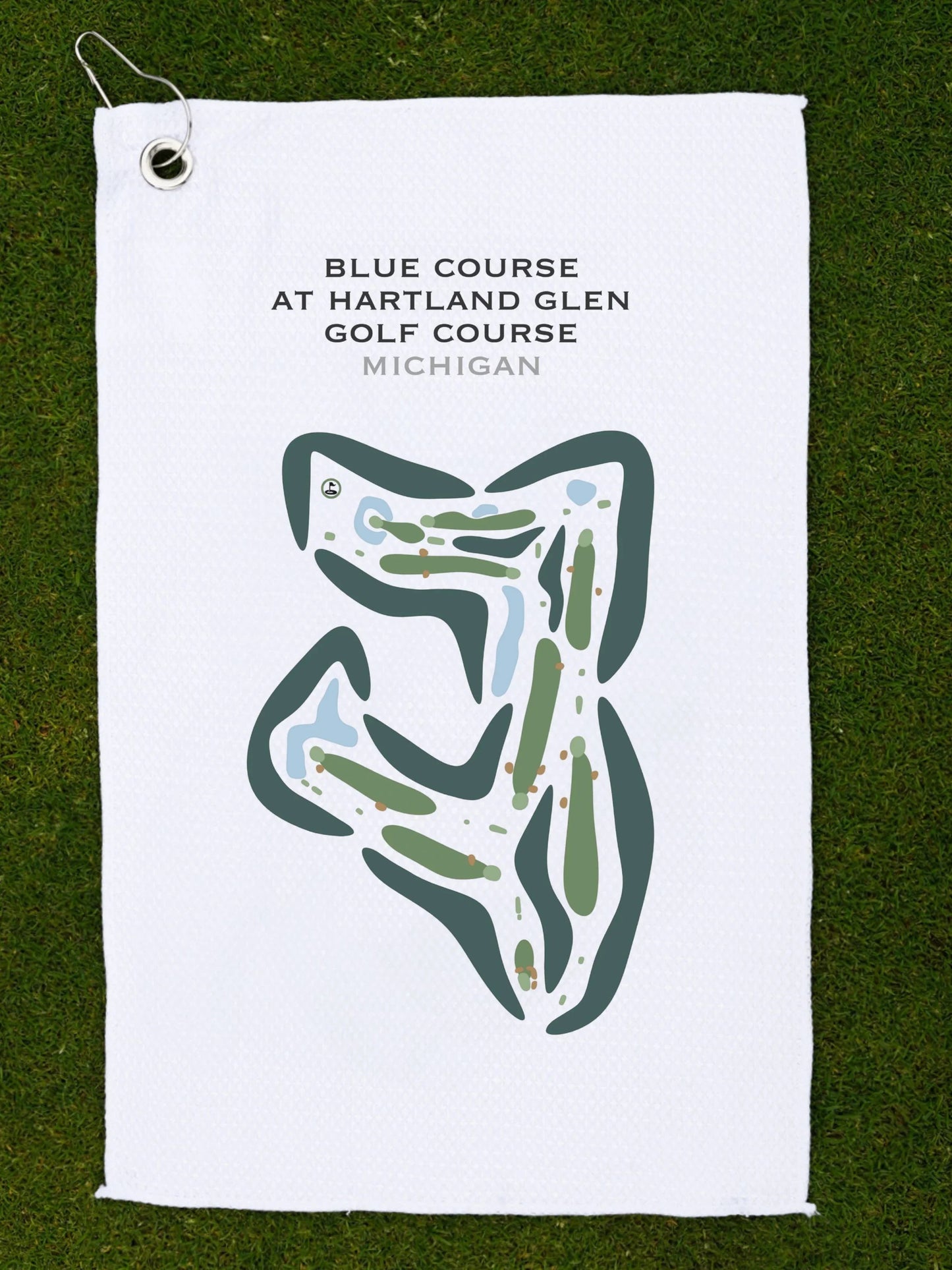Blue Course at Hartland Glen Golf Course, Michigan - Printed Golf Courses