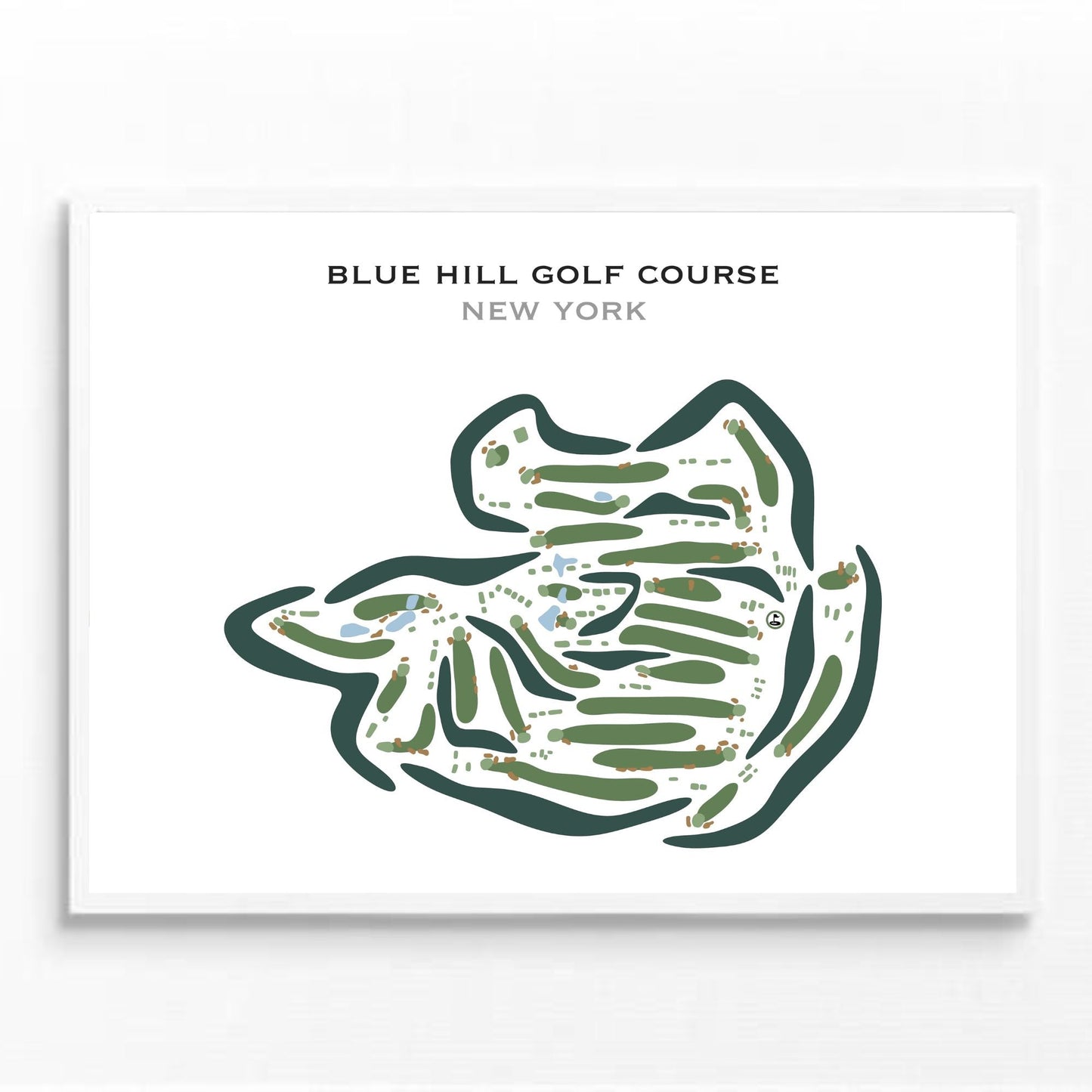 Blue Hill Golf Course, Orangeburg, New York - Printed Golf Courses