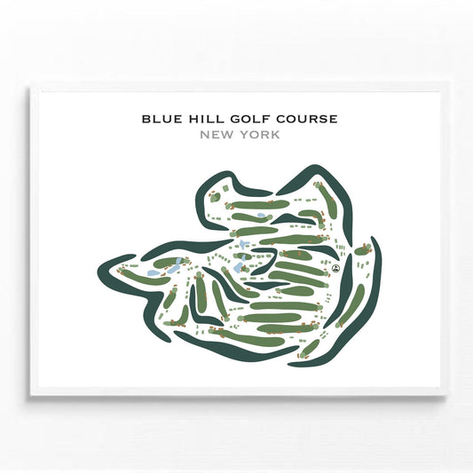 Blue Hill Golf Course, Orangeburg, New York - Printed Golf Courses