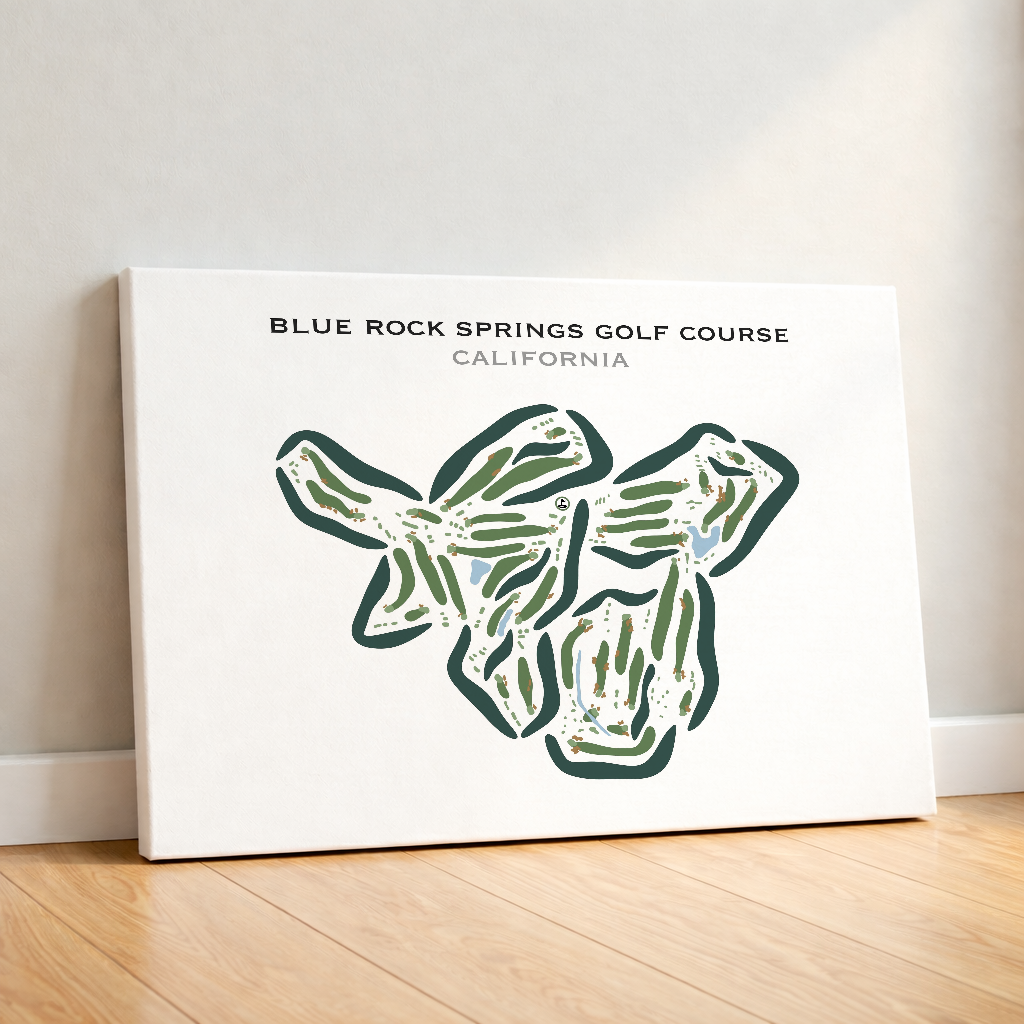 Blue Rock Springs Golf Course, California - Printed Golf Courses